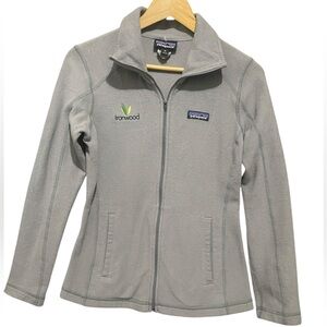 Patagonia Women’s Gray Fleece‎ Stand Collar Zip Athletic Sweater Jacket